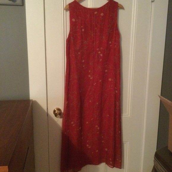 Coldwater Creek 100% Silk Two Piece Dress and Cover Set - Picture 3 of 10